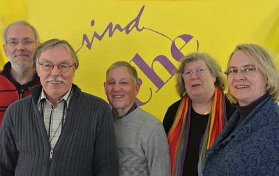 Der erweiterte Vorstand am 22. Januar 2016 auf der Bundesteamsitzung in Würzburg: Christian Weisner, Christian Lauer, Hans-Josef Weiß, Ute Heberer und Susanne Ludewig (v.l.n.r.)